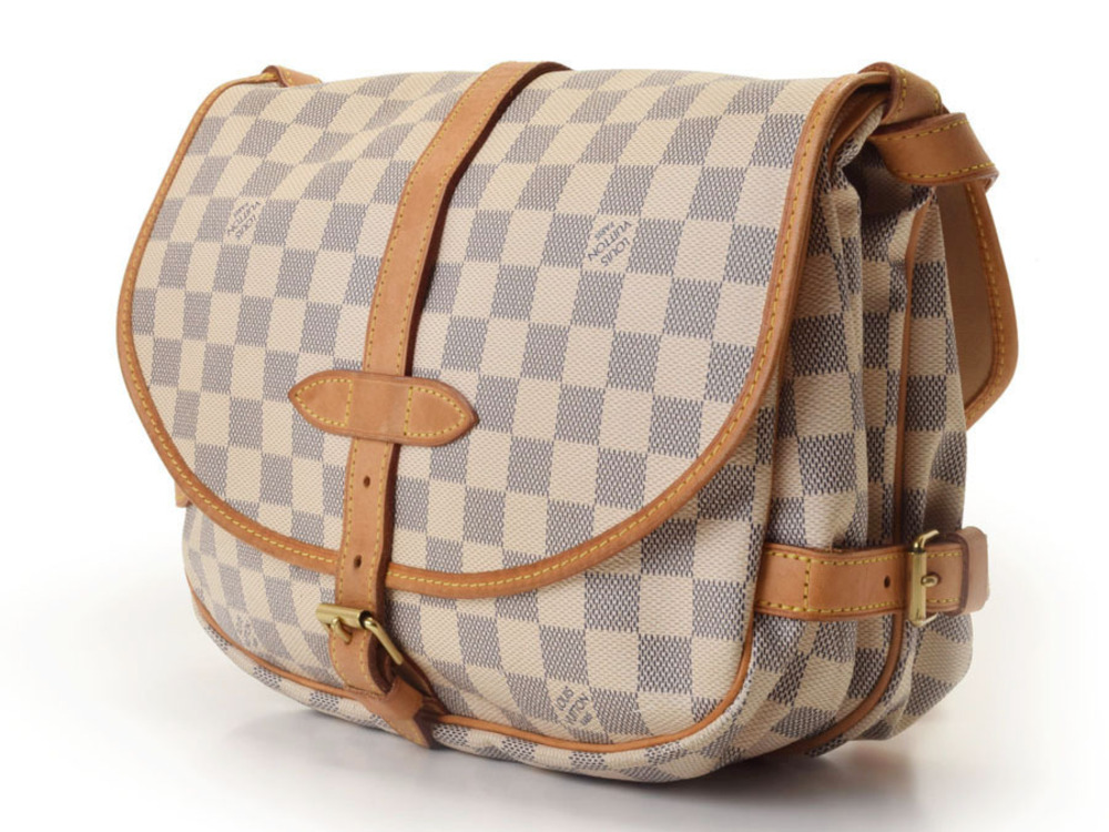 Louis Vuitton Saumur Azur White